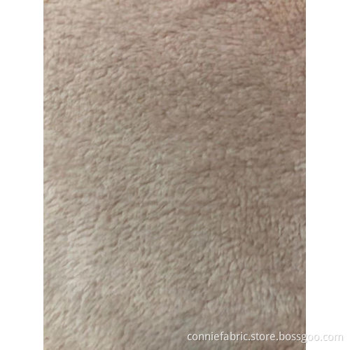 100%Polyester Double Flannel with Dyed Knitted Fabric